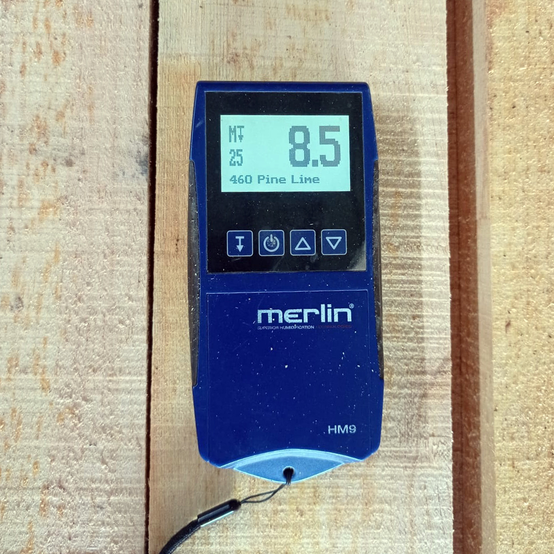 Hasil ukur tingkat kekeringan kayu